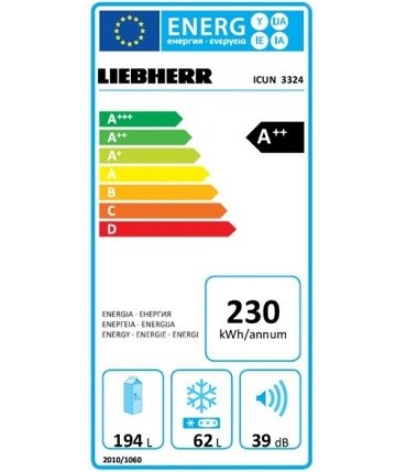 LIEBHERR ICUN 3324 spotřeba energie